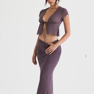 House of CB Maia Top dark mauve